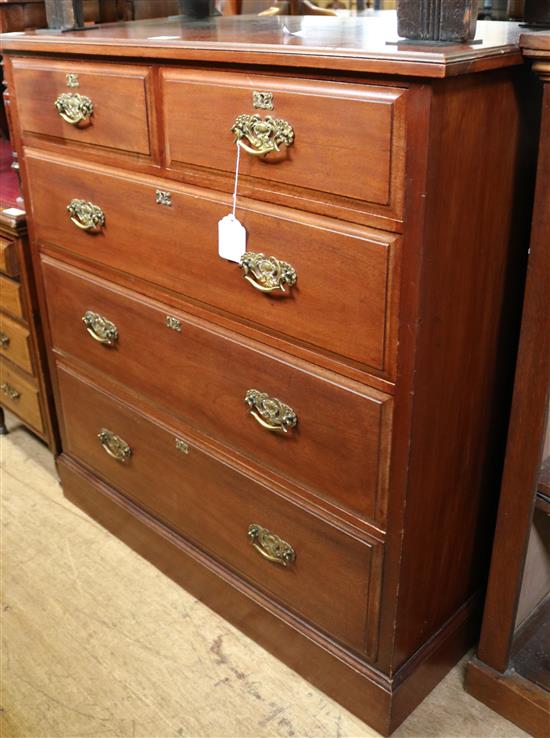 Edwardian mahogany chest of drawers(-)